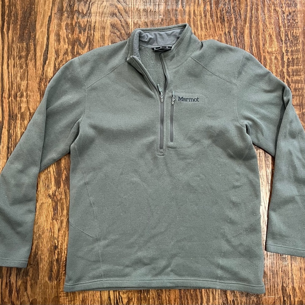Men’s Marmot quarter zip sweatshirt